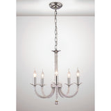 Elena 56cm 5 Light Crystal Chandelier - Polished Chrome