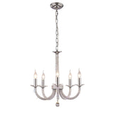 Elena 56cm 5 Light Crystal Chandelier - Polished Chrome