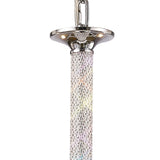 Elena 70cm 8 Light Crystal Chandelier - Polished Chrome
