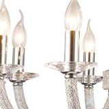 Elena 70cm 8 Light Crystal Chandelier - Polished Chrome