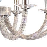 Elena 70cm 8 Light Crystal Chandelier - Polished Chrome