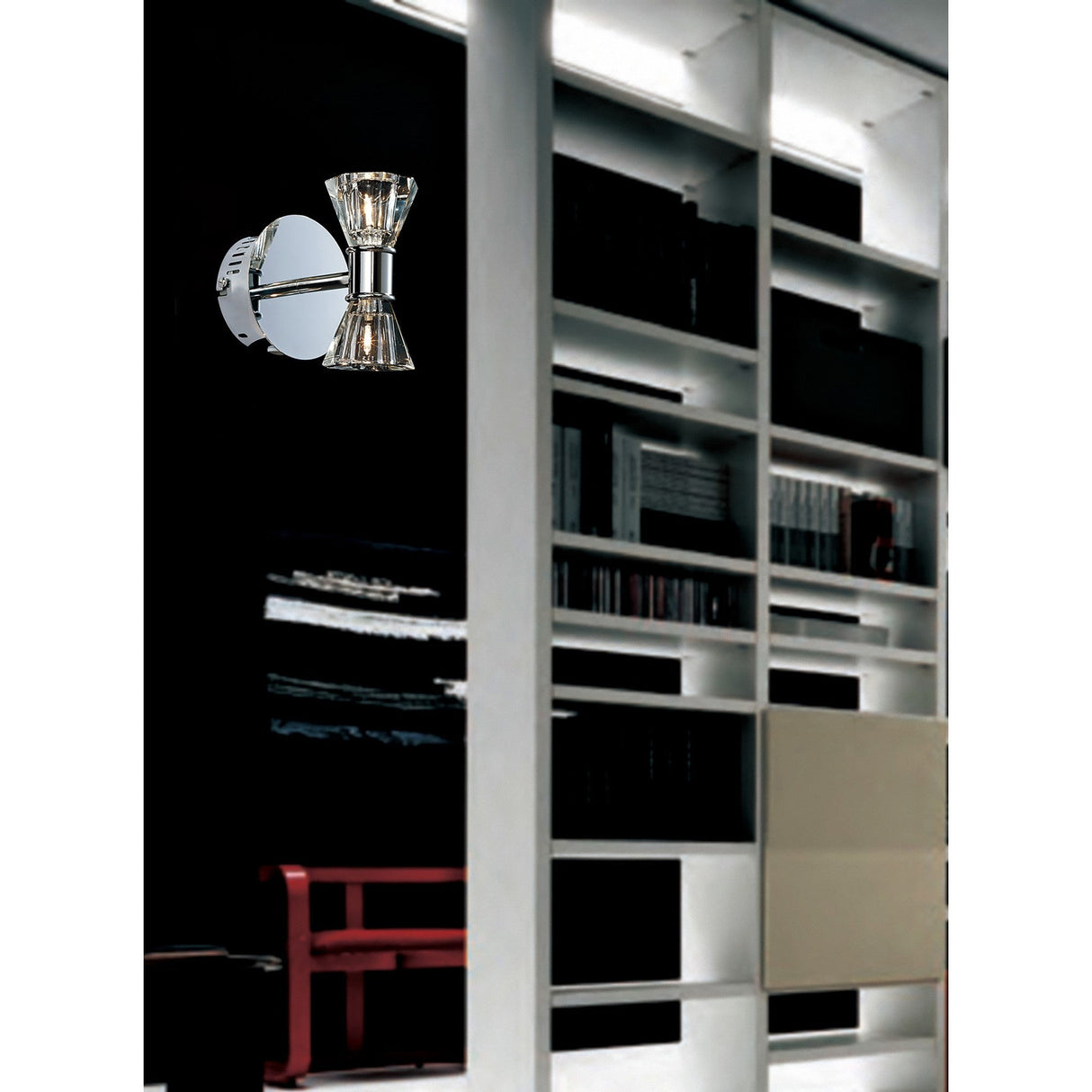 Elisa 2 Light Wall Light - Polished Chrome