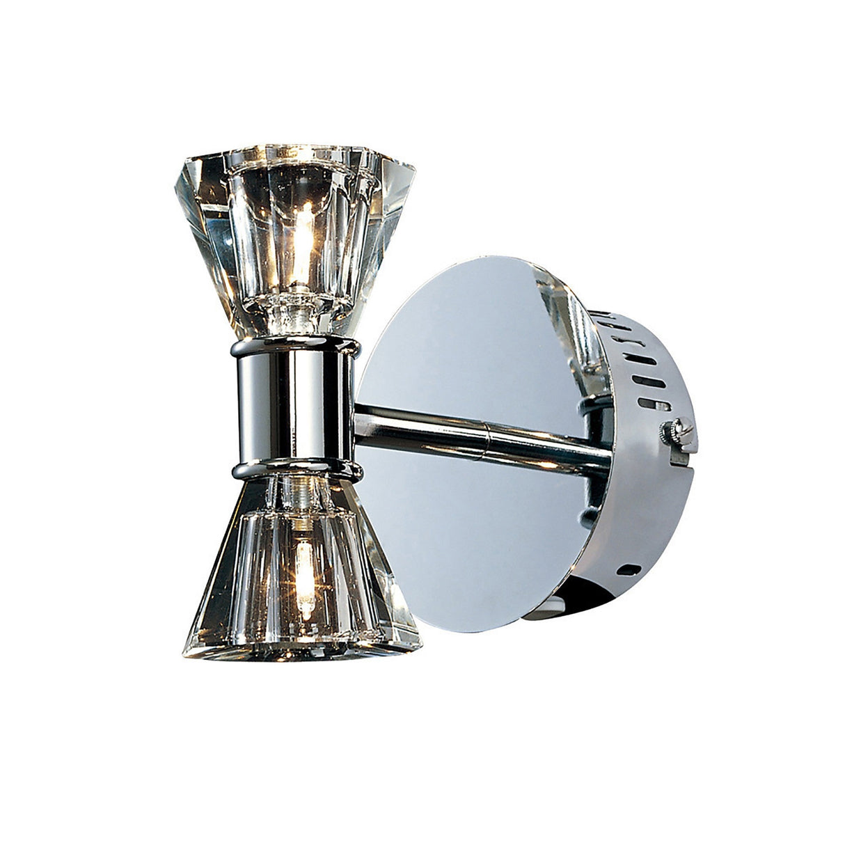 Elisa 2 Light Wall Light - Polished Chrome