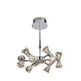 Elisa Round 12 Light Semi-Flush Ceiling Light - Polished Chrome
