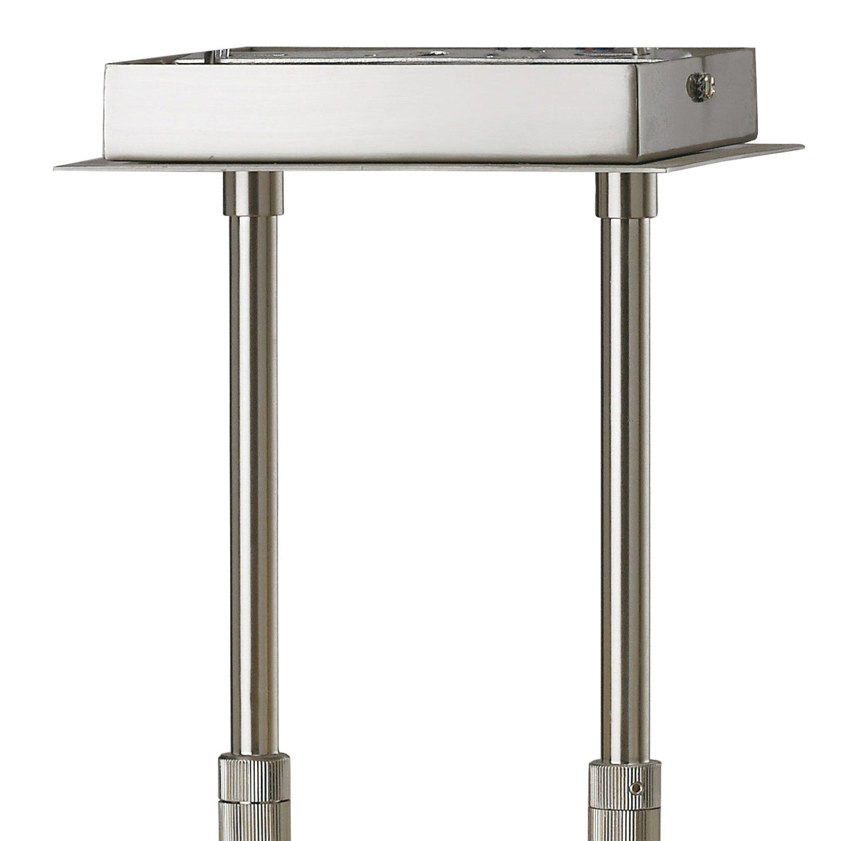 Elsa 6 Light Telescopic Crystal Semi-Flush Ceiling Light - Satin Nickel