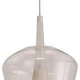 Elsa 22.5cm 1 Light Glass Bell Pendant Light - Clear & Frosted