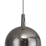 Elsa 17cm 1 Light Glass Pendant Light - Chrome & Frosted