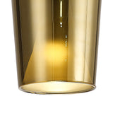 Elsa 17cm 1 Light Glass Pendant Light - Gold & Frosted