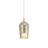 Elsa 17cm 1 Light Glass Pendant Light - Bronze & Frosted