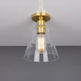 Elsoren Glass Flush Ceiling Light