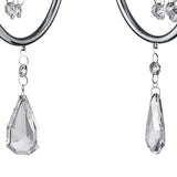 Emily 2 Light Crystal Wall Light With Switch - Chrome
