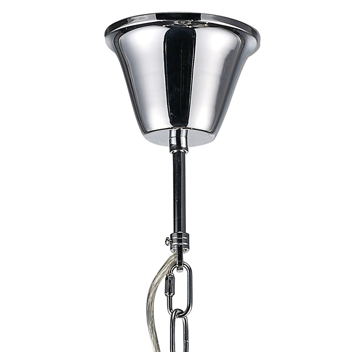 Emily 60cm 6 Light Crystal Chandelier - Polished Chrome