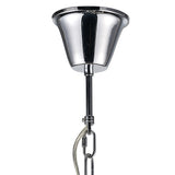 Emily 60cm 6 Light Crystal Chandelier - Polished Chrome