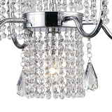 Emily 60cm 6 Light Crystal Chandelier - Polished Chrome