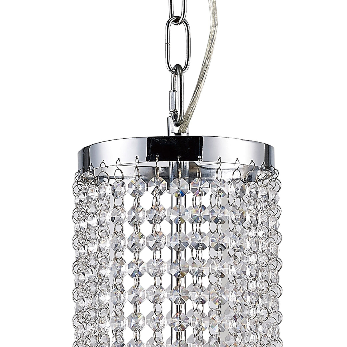 Emily 62cm 7 Light Crystal Chandelier - Polished Chrome