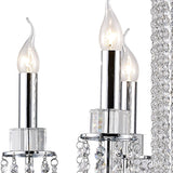 Emily 62cm 7 Light Crystal Chandelier - Polished Chrome