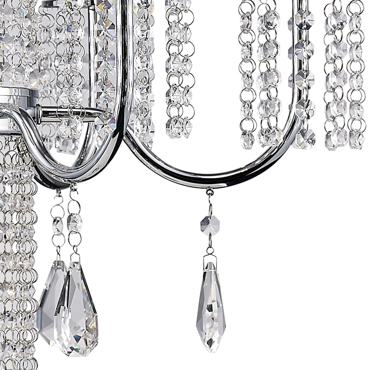 Emily 62cm 7 Light Crystal Chandelier - Polished Chrome