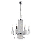 Emily 62cm 7 Light Crystal Chandelier - Polished Chrome