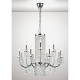 Emily 89cm 13 Light Crystal Chandelier - Polished Chrome