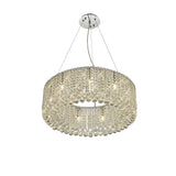 Empire 60cm Round 9 Light Crystal Chandelier - Polished Chrome