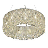 Empire 60cm Round 9 Light Crystal Chandelier - Polished Chrome