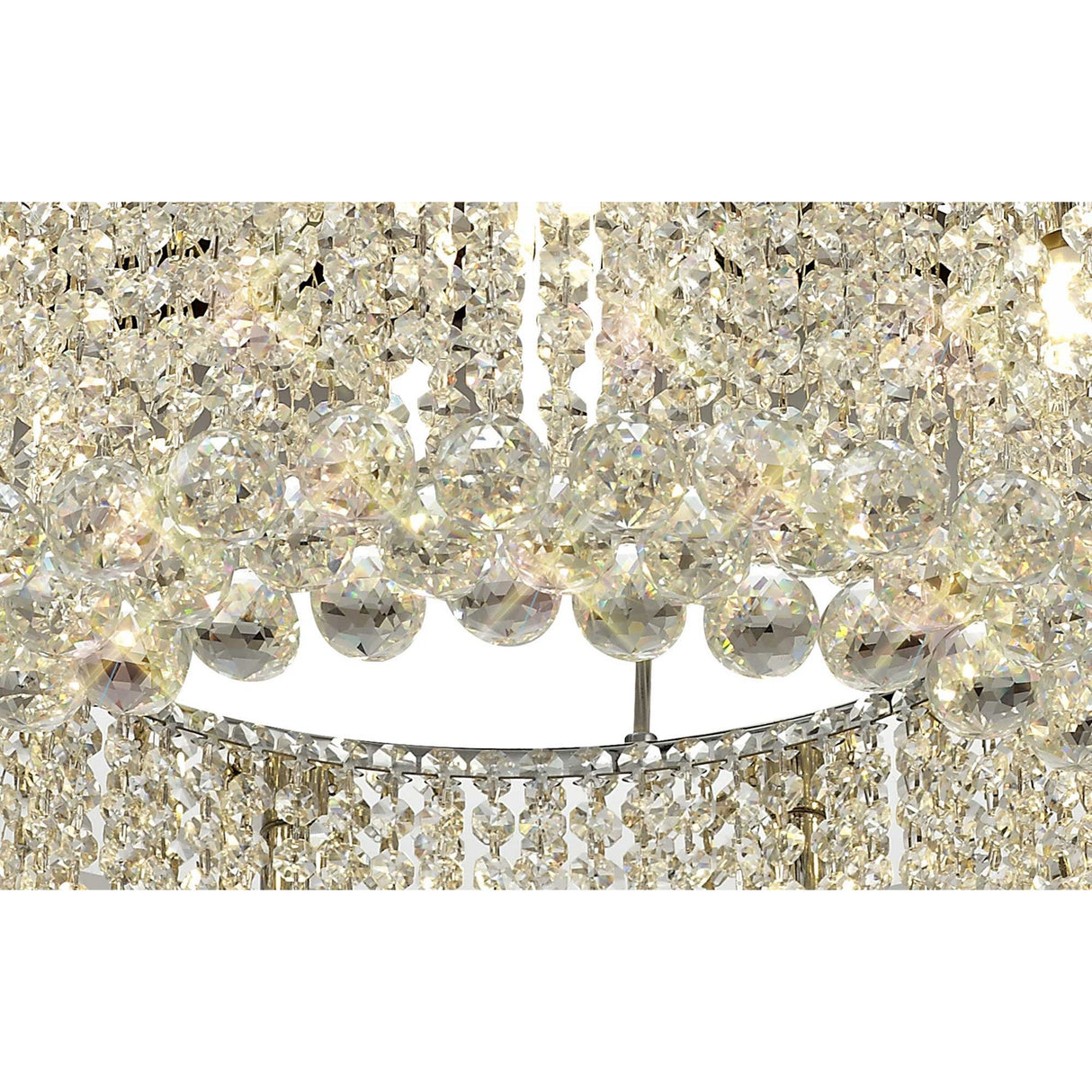 Empire 60cm Round 9 Light Crystal Chandelier - Polished Chrome