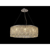 Empire 60cm Round 9 Light Crystal Chandelier - Polished Chrome