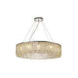 Empire 85cm Round 12 Light Crystal Chandelier - Polished Chrome