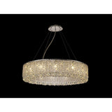 Empire 85cm Round 12 Light Crystal Chandelier - Polished Chrome