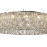 Empire 110cm Round 15 Light Crystal Chandelier - Polished Chrome