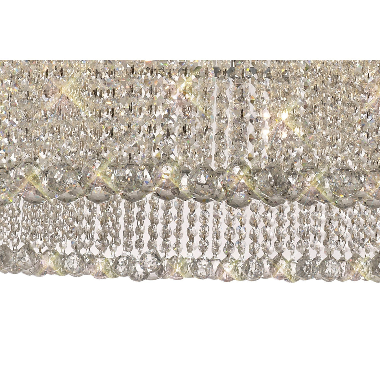 Empire 110cm Round 15 Light Crystal Chandelier - Polished Chrome