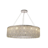 Empire 110cm Round 15 Light Crystal Chandelier - Polished Chrome
