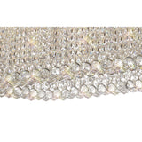 Empire 122cm 14 Light Crystal Linear Suspension Light - Chrome