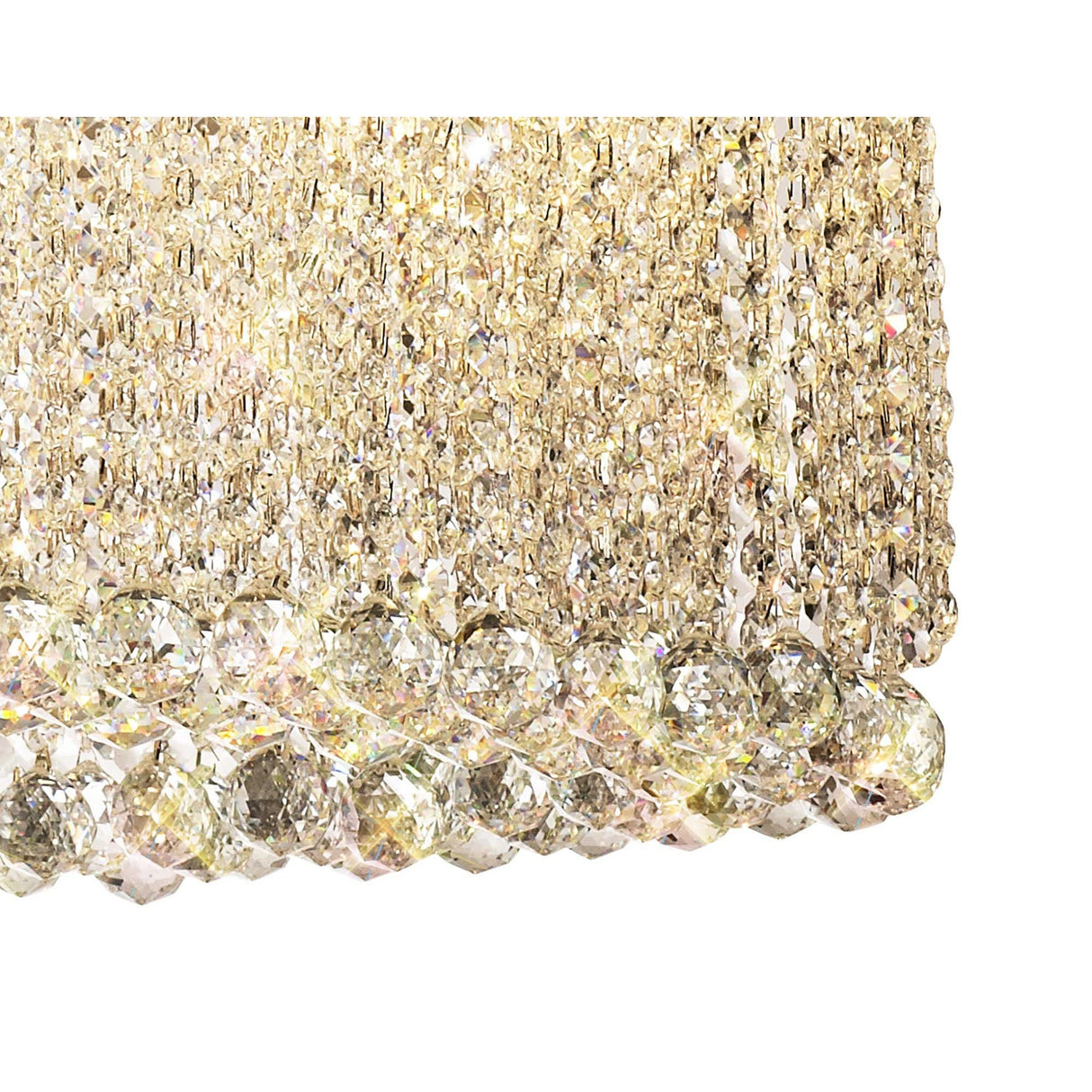 Empire 100cm Oval 10 Light Crystal Chandelier - Polished Chrome