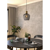 Empoli Pendant Light - Black & Brushed Brass