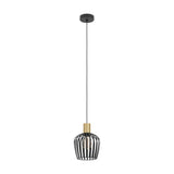 Empoli Pendant Light - Black & Brushed Brass