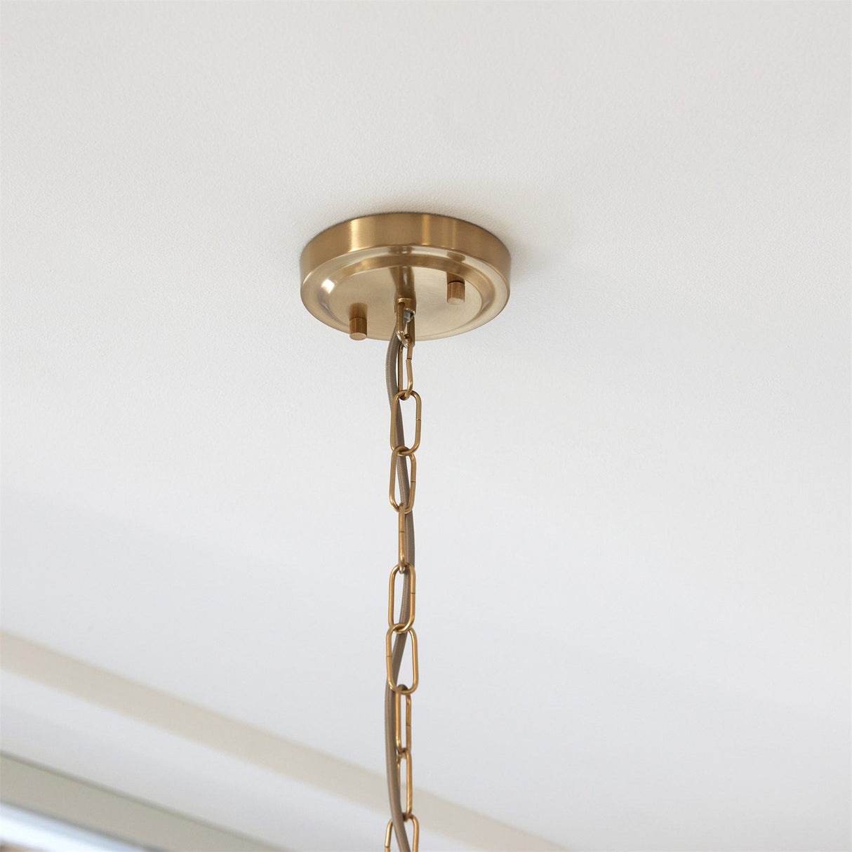 Endon Harlow 1 Light Pendant in Brushed Aged Brass