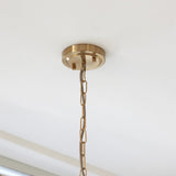 Endon Harlow 1 Light Pendant in Brushed Aged Brass