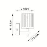 Endon Britton Chrome Bathroom Wall Light