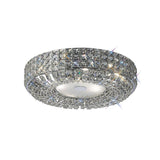 Enya 6 Light Crystal Flush Ceiling Light - Polished Chrome