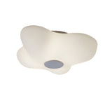Eos 4 Light Outdoor Flush Ceiling Light With Speaker - Opal White