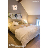 Eos 4 Light Outdoor Flush Ceiling Light With Speaker - Opal White