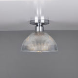 Erbil Ribbed Glass Flush Ceiling Light
