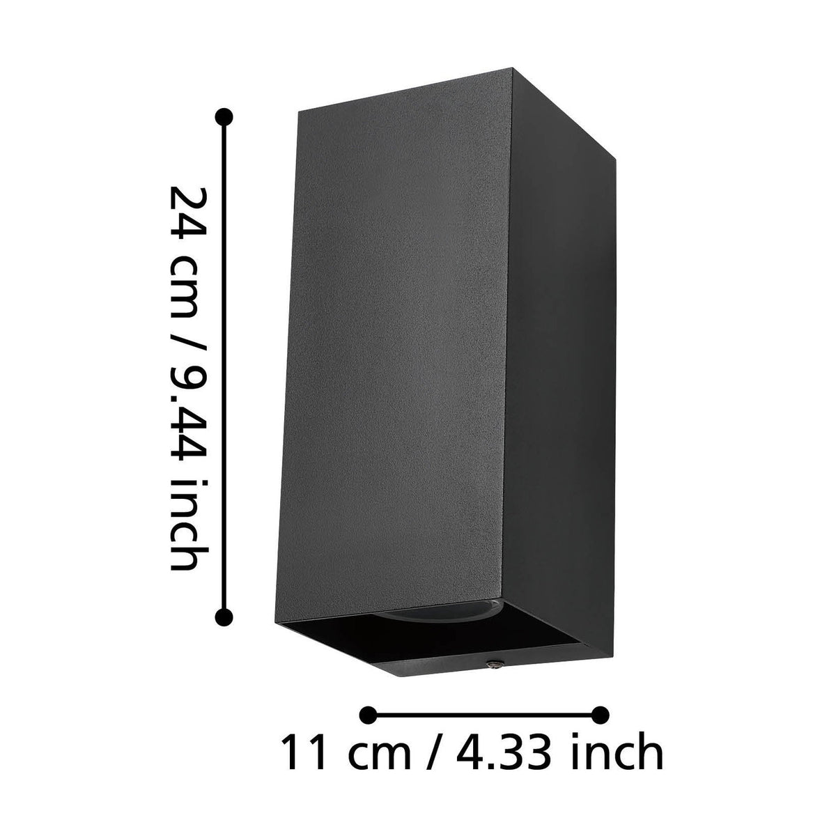 Eremitana Outdoor Wall Light - Black