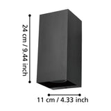 Eremitana Outdoor Wall Light - Black