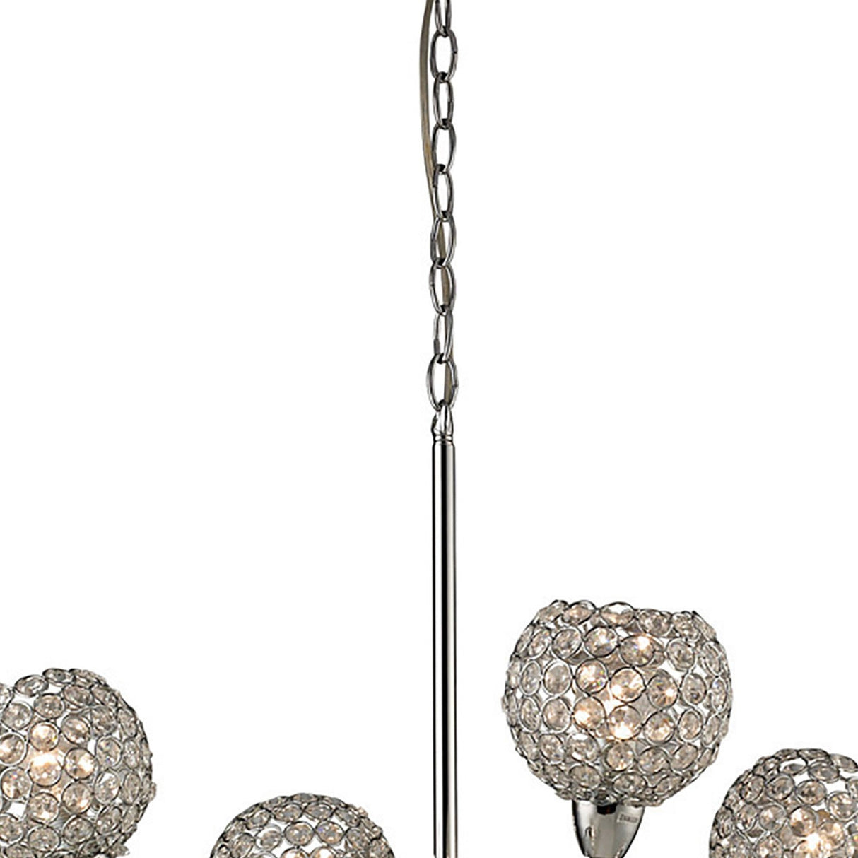 Escado 77cm 8 Light Crystal Chandelier - Polished Chrome