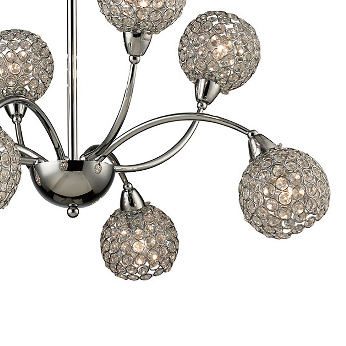 Escado 77cm 8 Light Crystal Chandelier - Polished Chrome