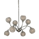 Escado 77cm 8 Light Crystal Chandelier - Polished Chrome