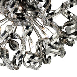 Esme 20 Light Crystal Semi-Flush Ceiling Light - Polished Chrome