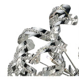 Esme 12 Light Crystal Semi-Flush Ceiling Light - Polished Chrome